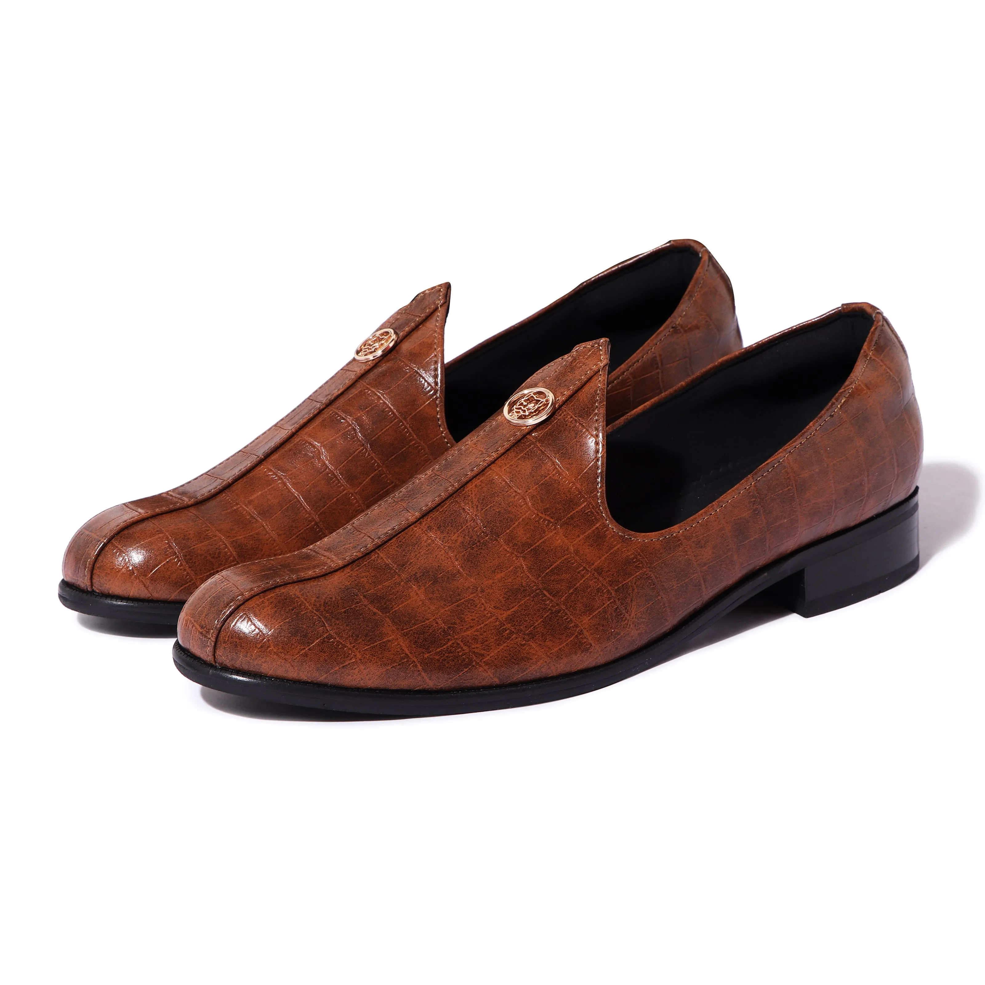 Elis - Brushoff Tan Croco Signature Mojdi