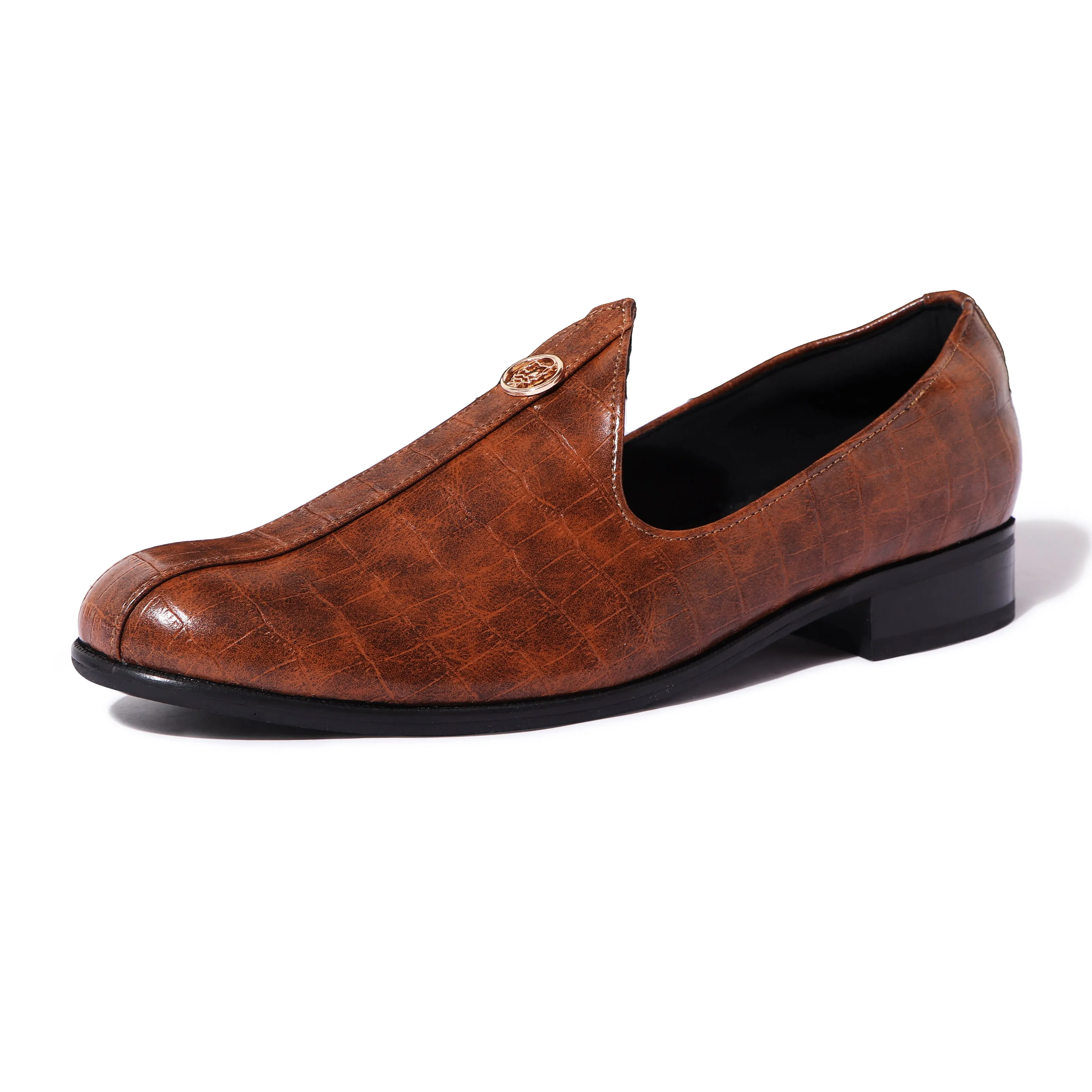 Elis - Brushoff Tan Croco Signature Mojdi