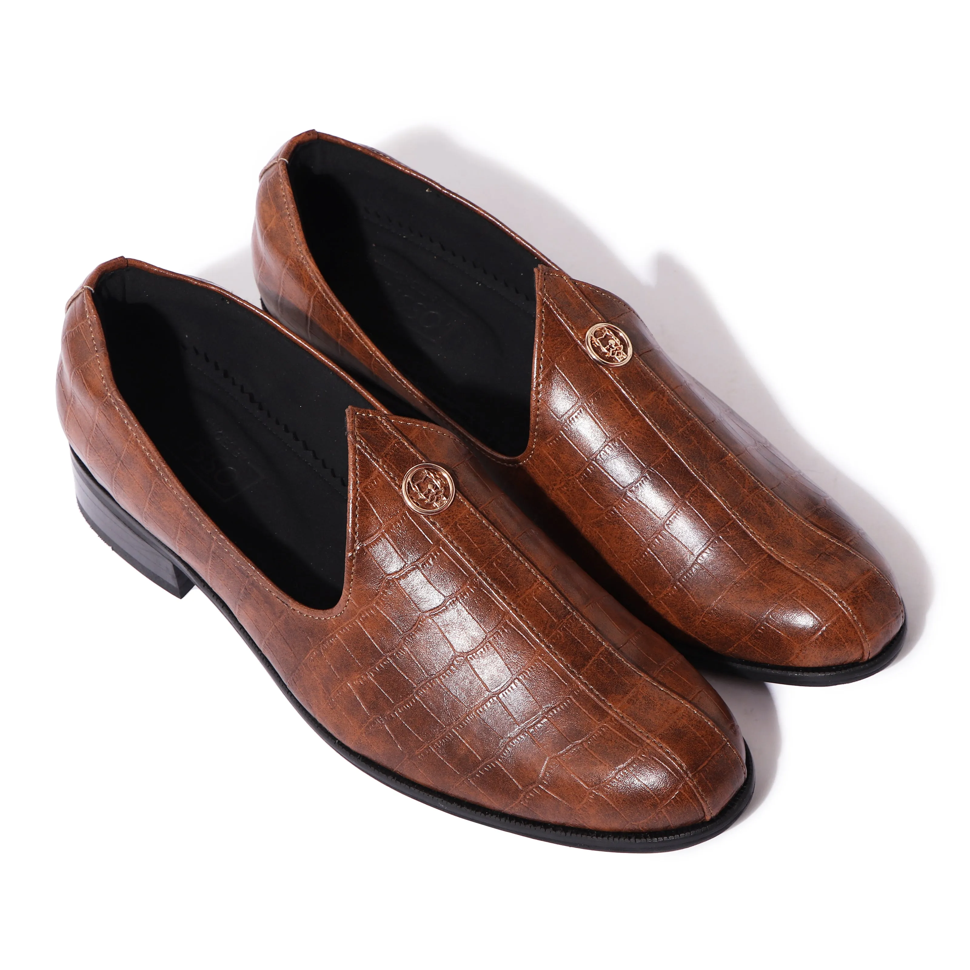 Elis - Brushoff Tan Croco Signature Mojdi