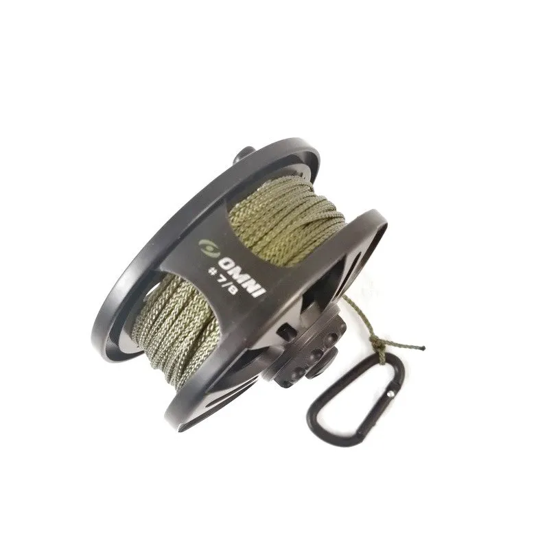 Endy Exclusive: Comms Cord On Reel   Carabiner. 30 Metres. New. Black / Olive.