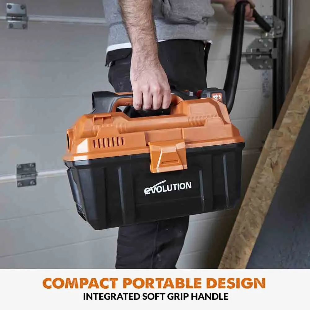 Evolution Cordless R11VAC-Li Wet And Dry Workshop Vacuum 20V Li-Ion EXT