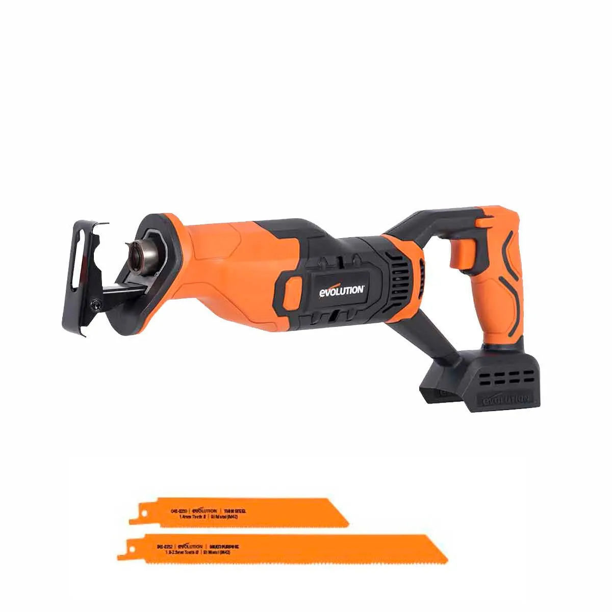 Evolution Cordless R150RCP-Li Reciprocating Saw 20V Li-Ion EXT Inc Multi-Material Blades