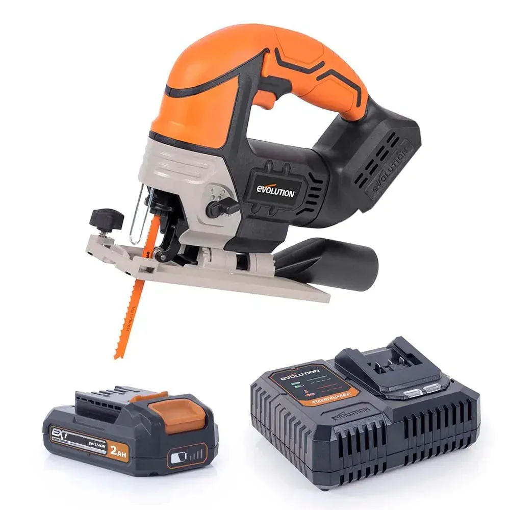 Evolution Cordless R90JGS-Li Jigsaw 20V Li-Ion EXT Inc Multi-Material Blades