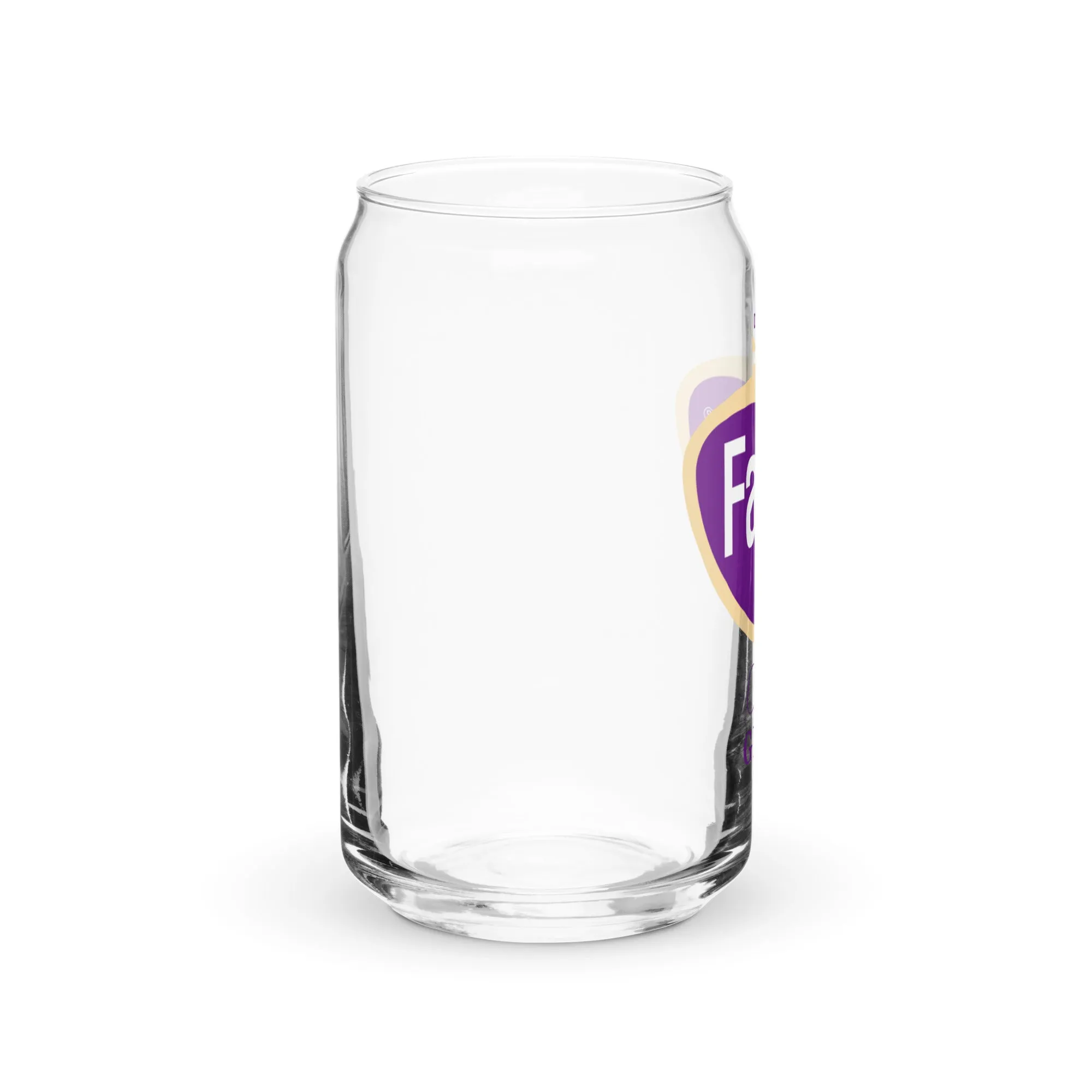 Faygo Retro Logo Can Glass - Grape 16 oz