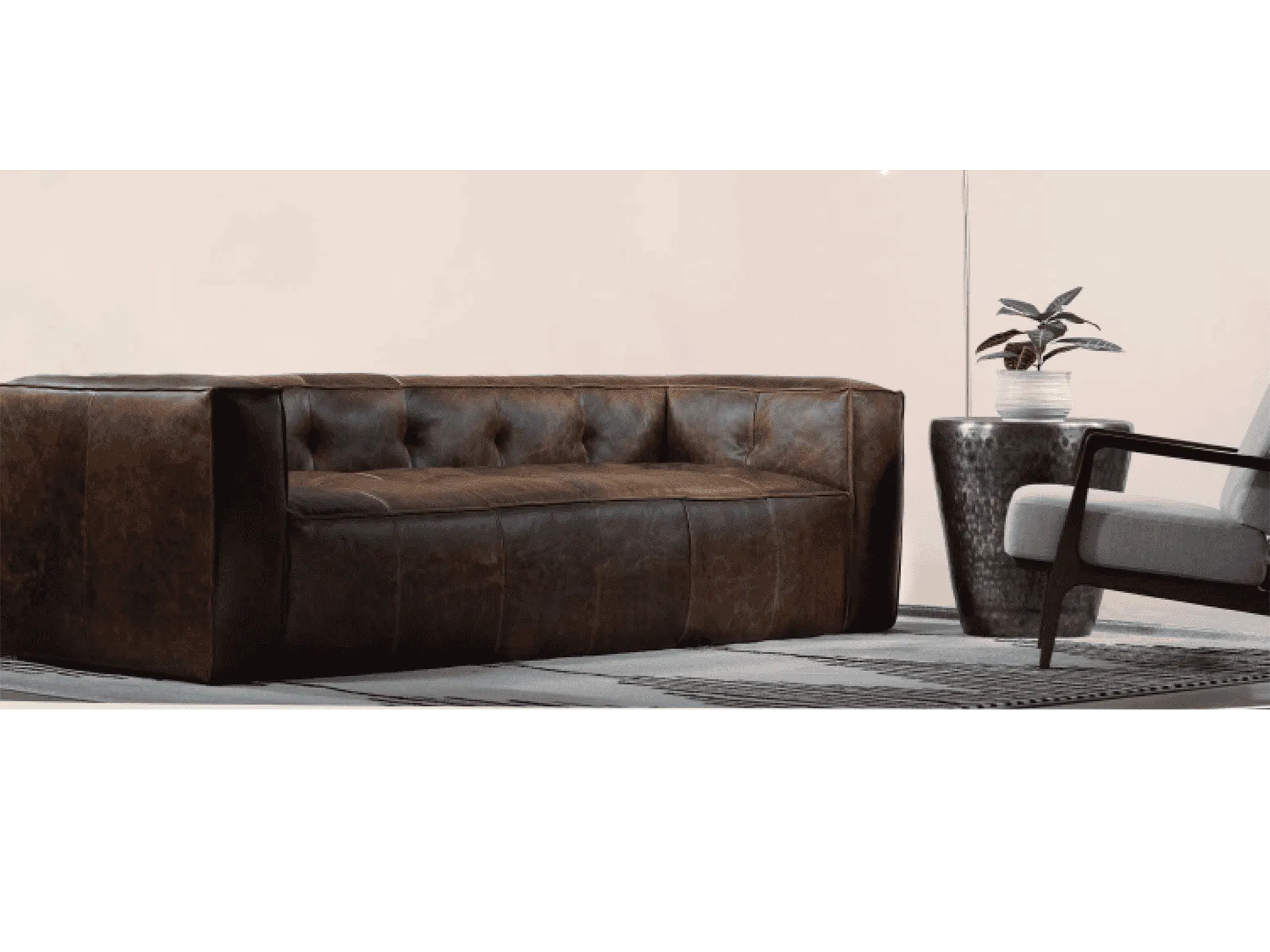 Figure It Out Tanned Buffalo Faux Leather - Brown