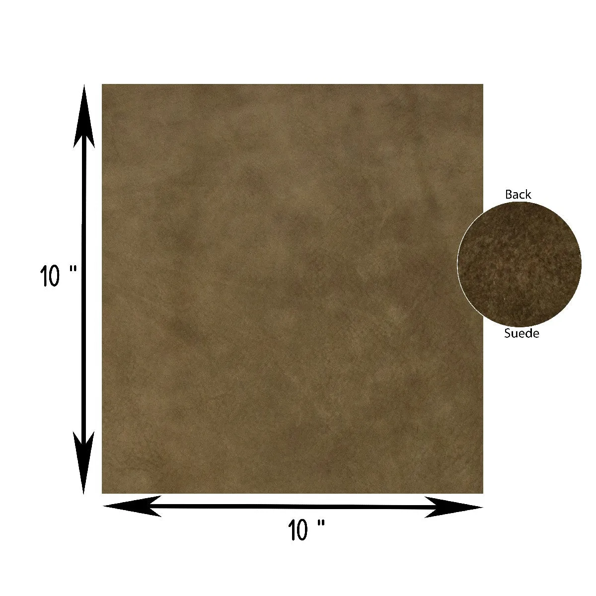 Genuine Leather Tooling and Crafting Sheets | Heavy Duty Full Grain Cowhide (2.5mm) | Nubuck Brown