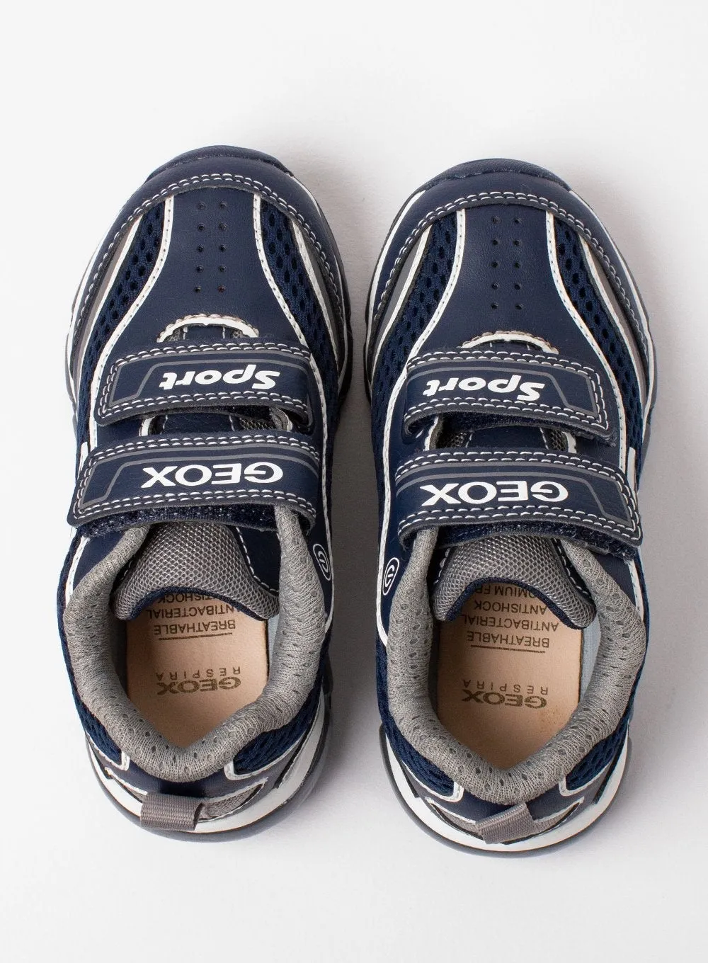 Geox Android Light-Up Trainers in Navy/Grey