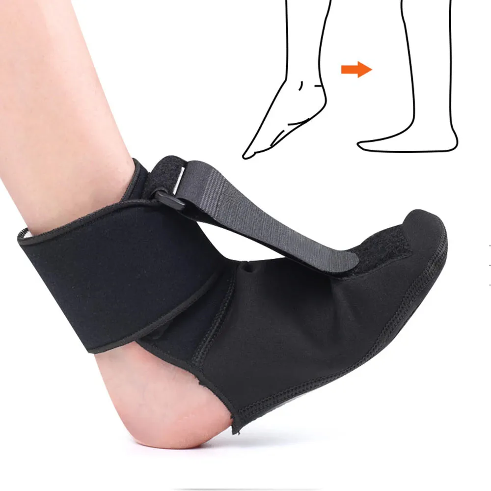 GRW Plantar Fasciitis Night Splint Soft Stretching Brace Compression Sleeve For Pain Support