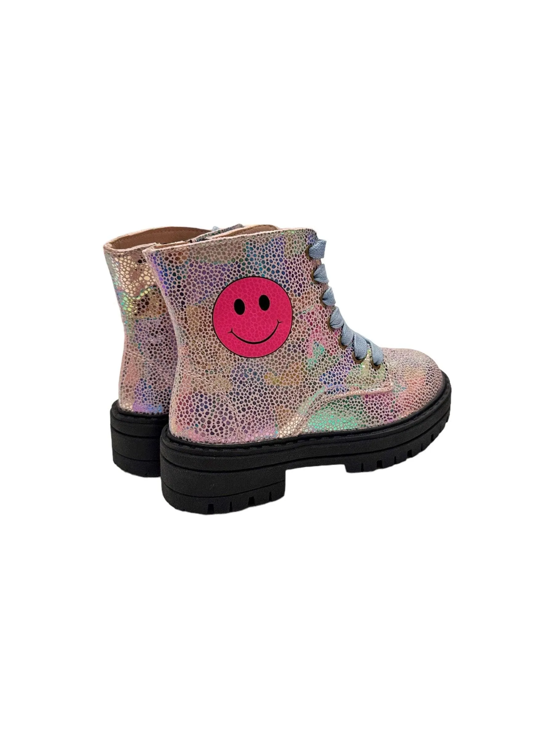 Happy Emoji Combat Boots