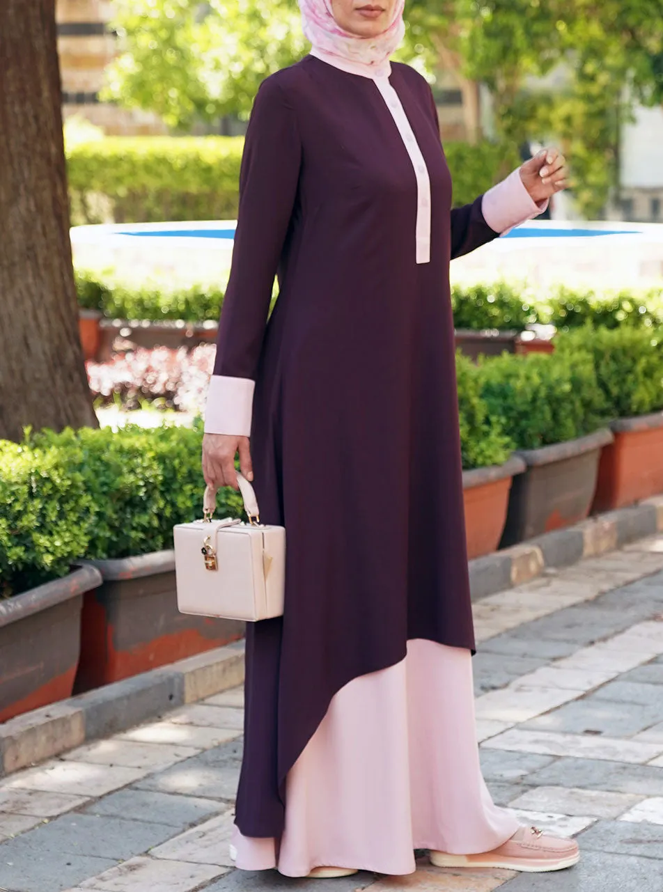 Hi-Lo Double Layered Abaya