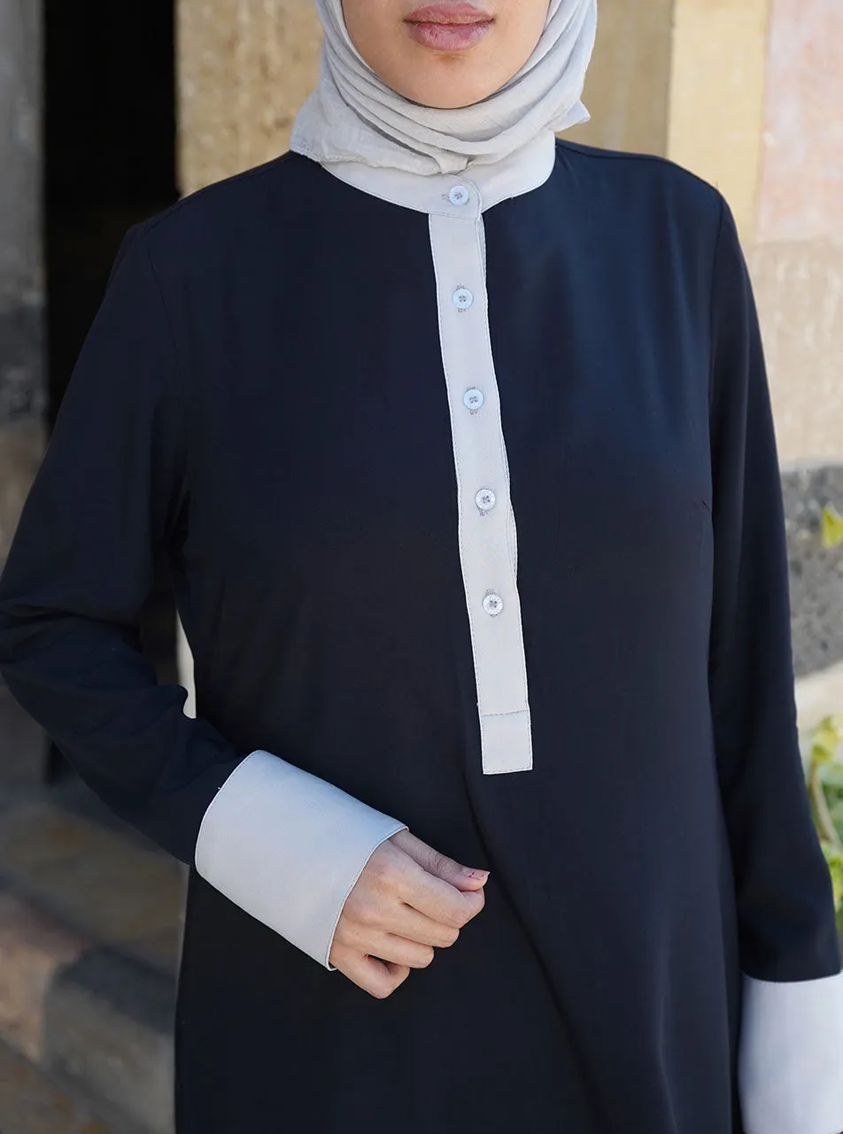 Hi-Lo Double Layered Abaya