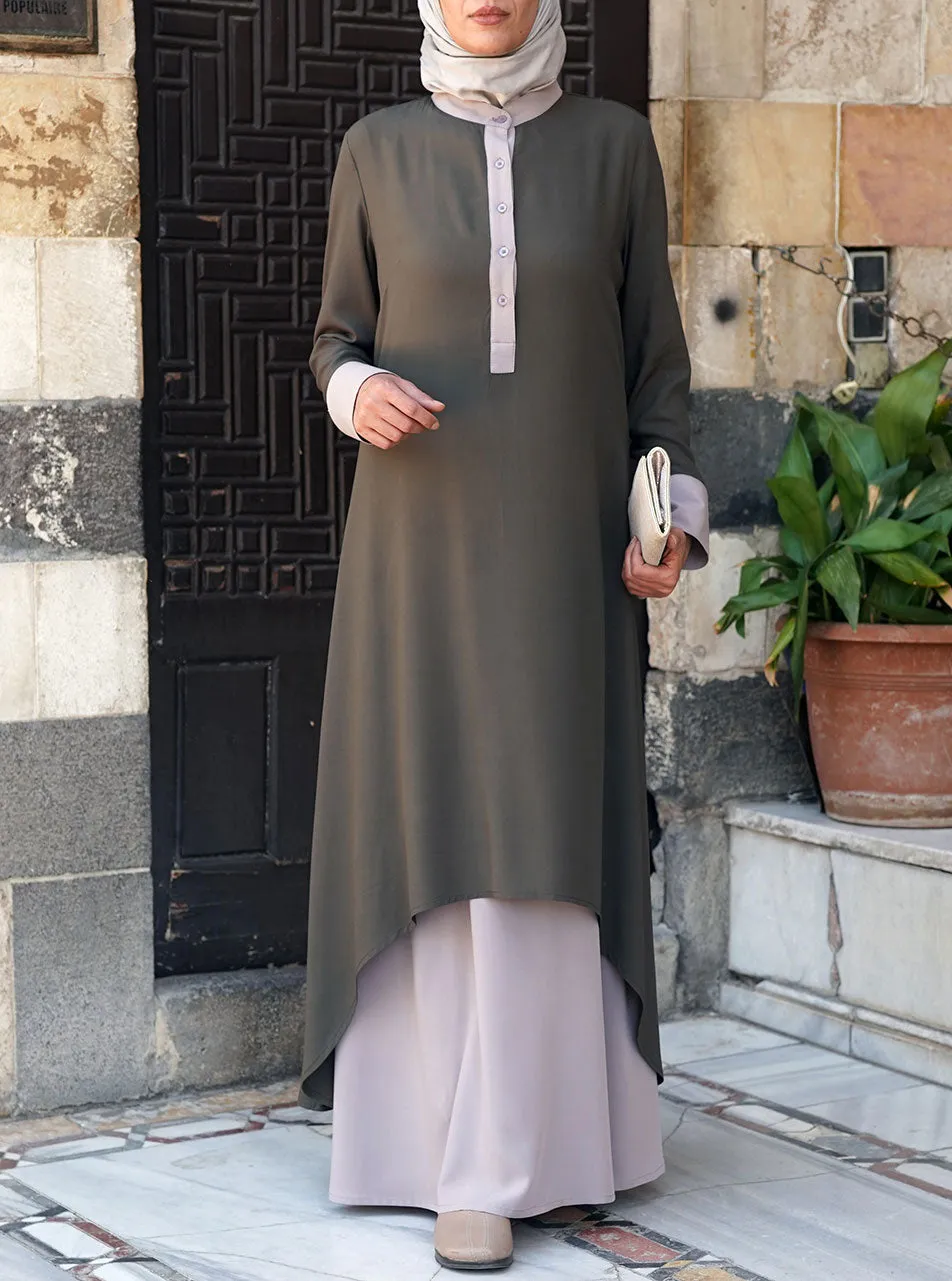 Hi-Lo Double Layered Abaya