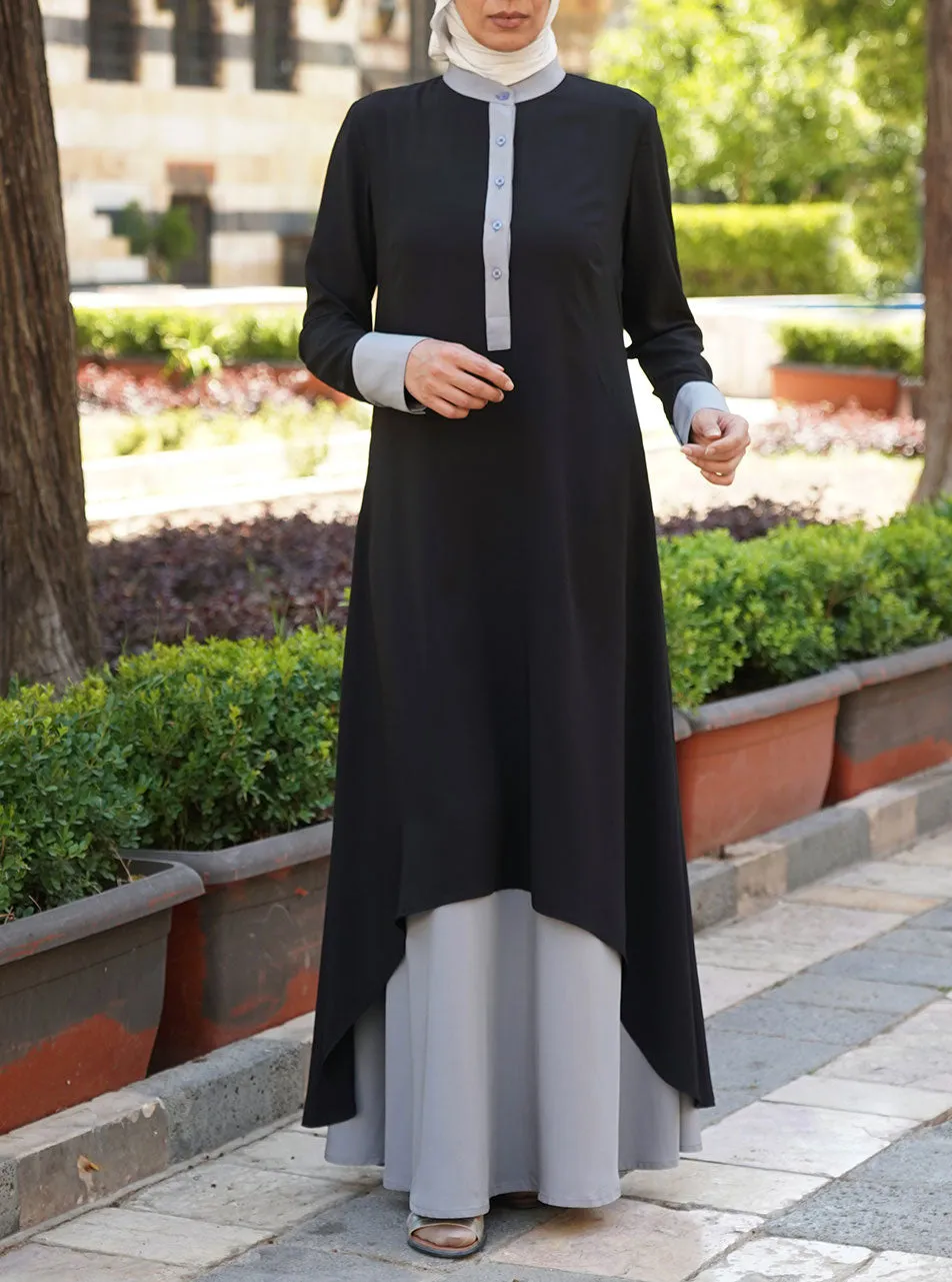 Hi-Lo Double Layered Abaya