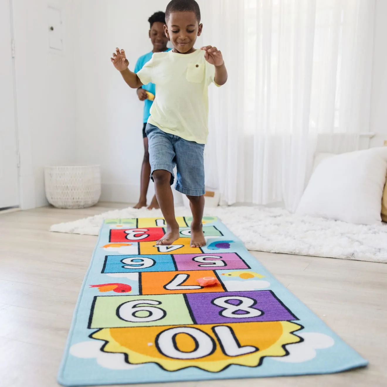 Hop & Count Hopscotch Rug