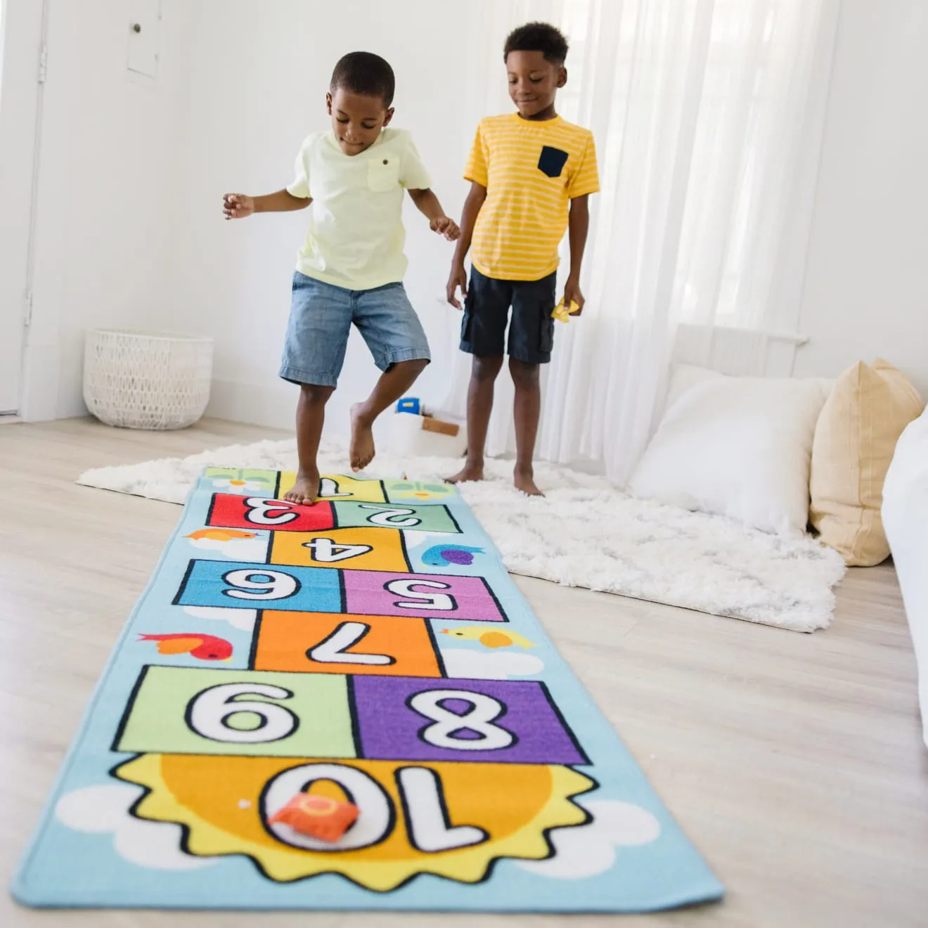 Hop & Count Hopscotch Rug