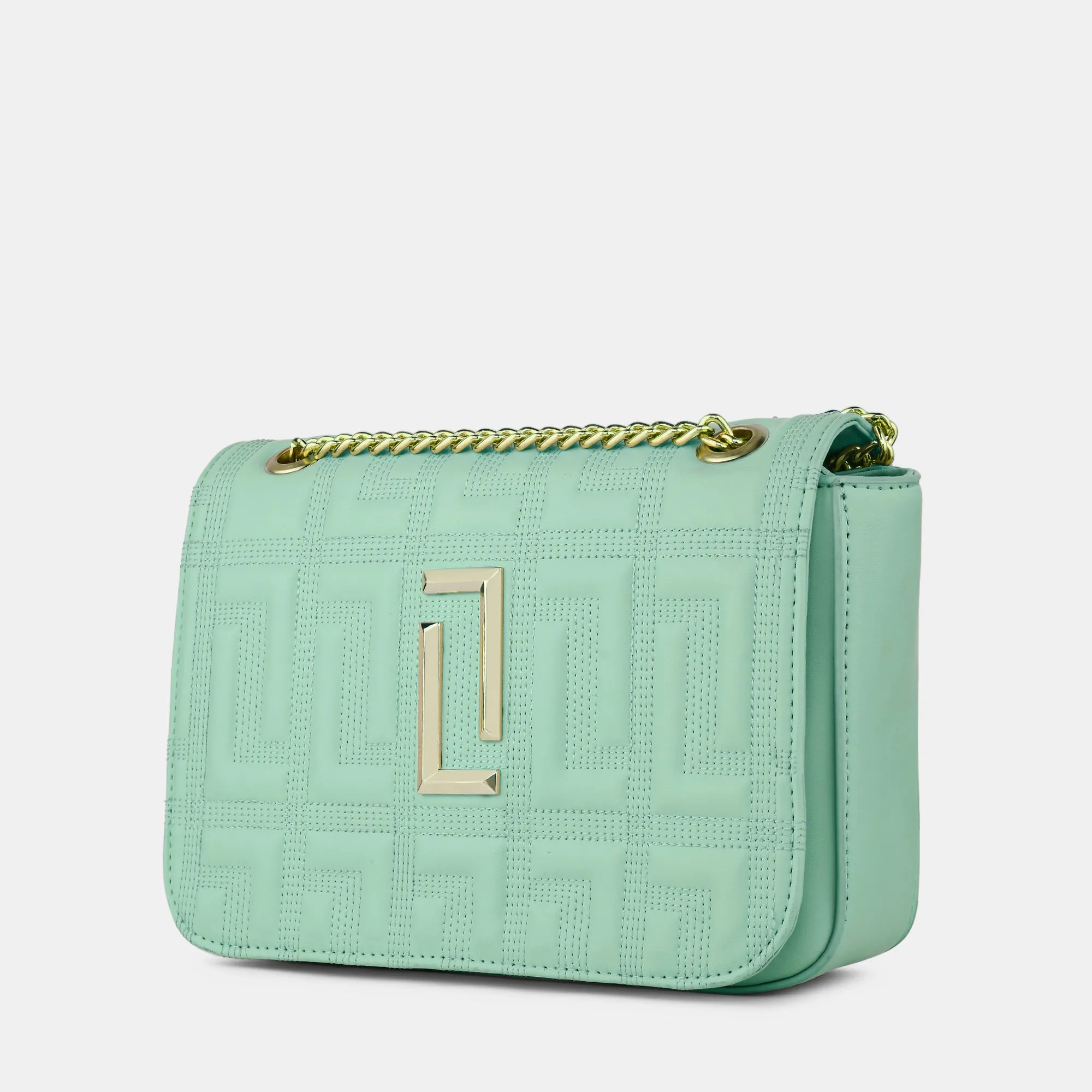 Lavie Luxe Caroline Pearl Mint Medium Women's slingbag