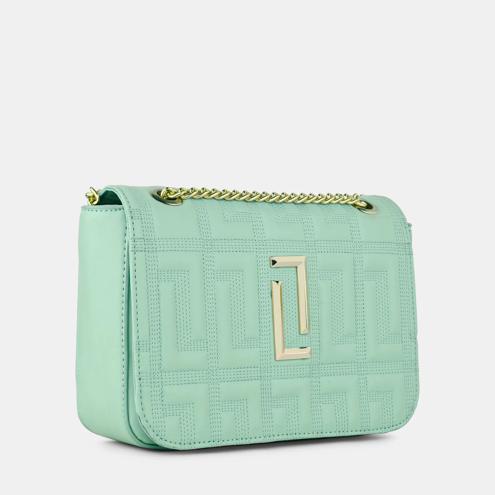 Lavie Luxe Caroline Pearl Mint Medium Women's slingbag