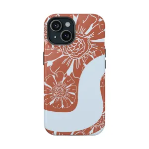 Lily Elegance | Orange Abstract Case