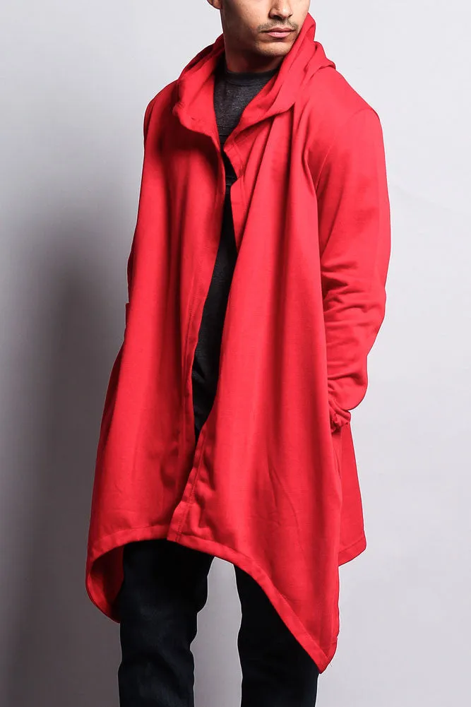 Long Length Drape Cape Cardigan Hoodie