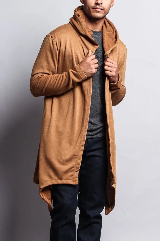 Long Length Drape Cape Cardigan Hoodie