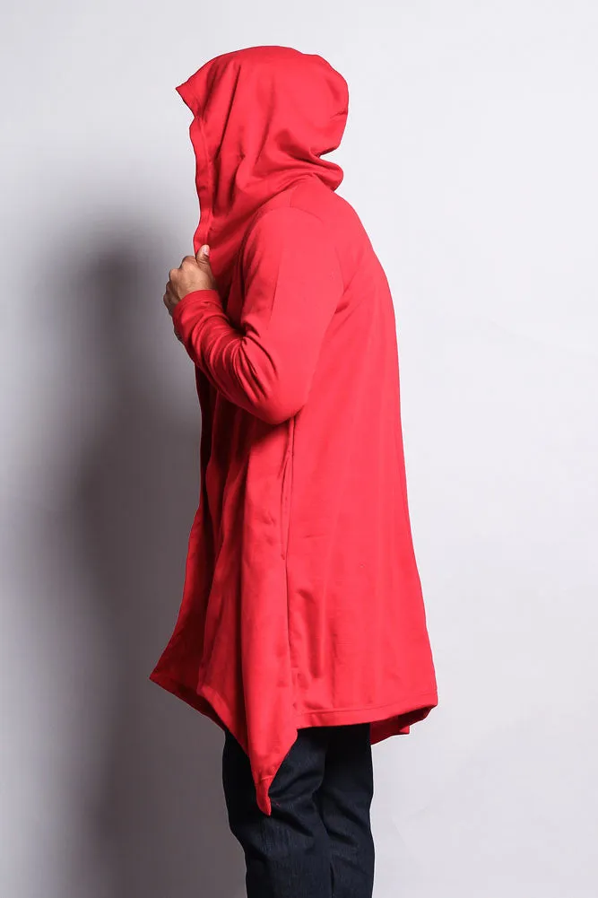 Long Length Drape Cape Cardigan Hoodie