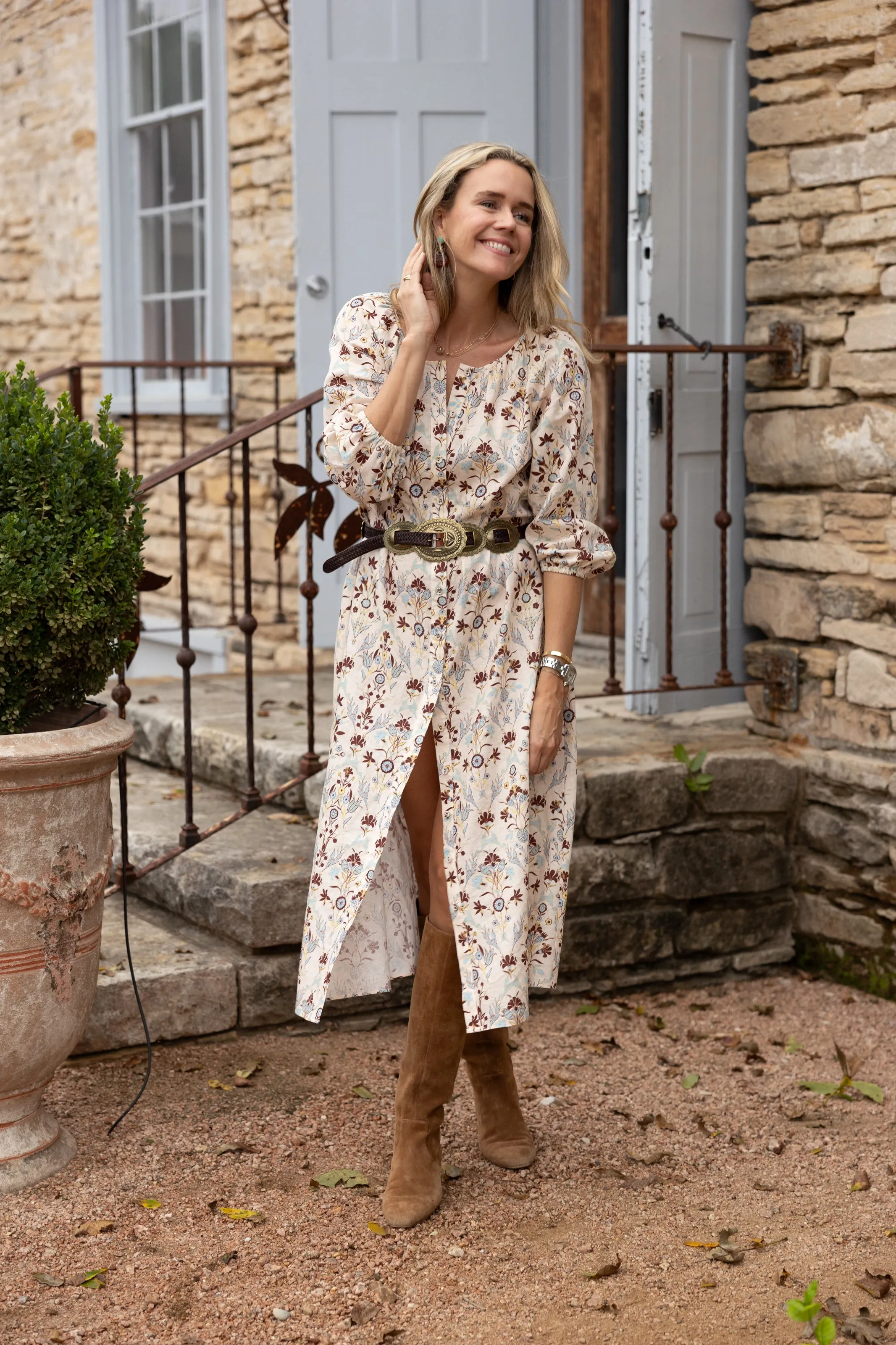 MASON'S DAUGHTER Shirt Dress, Mignonette Floral