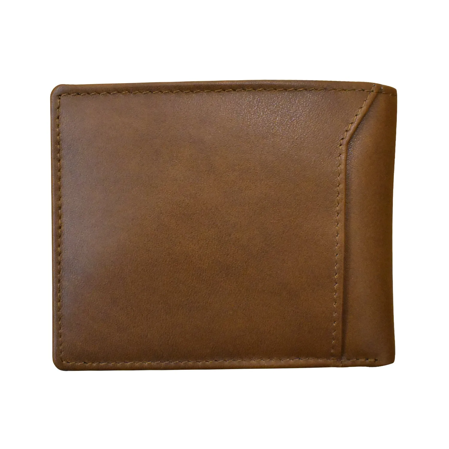 Men's Bifold Wallet with Back Slip Pocket