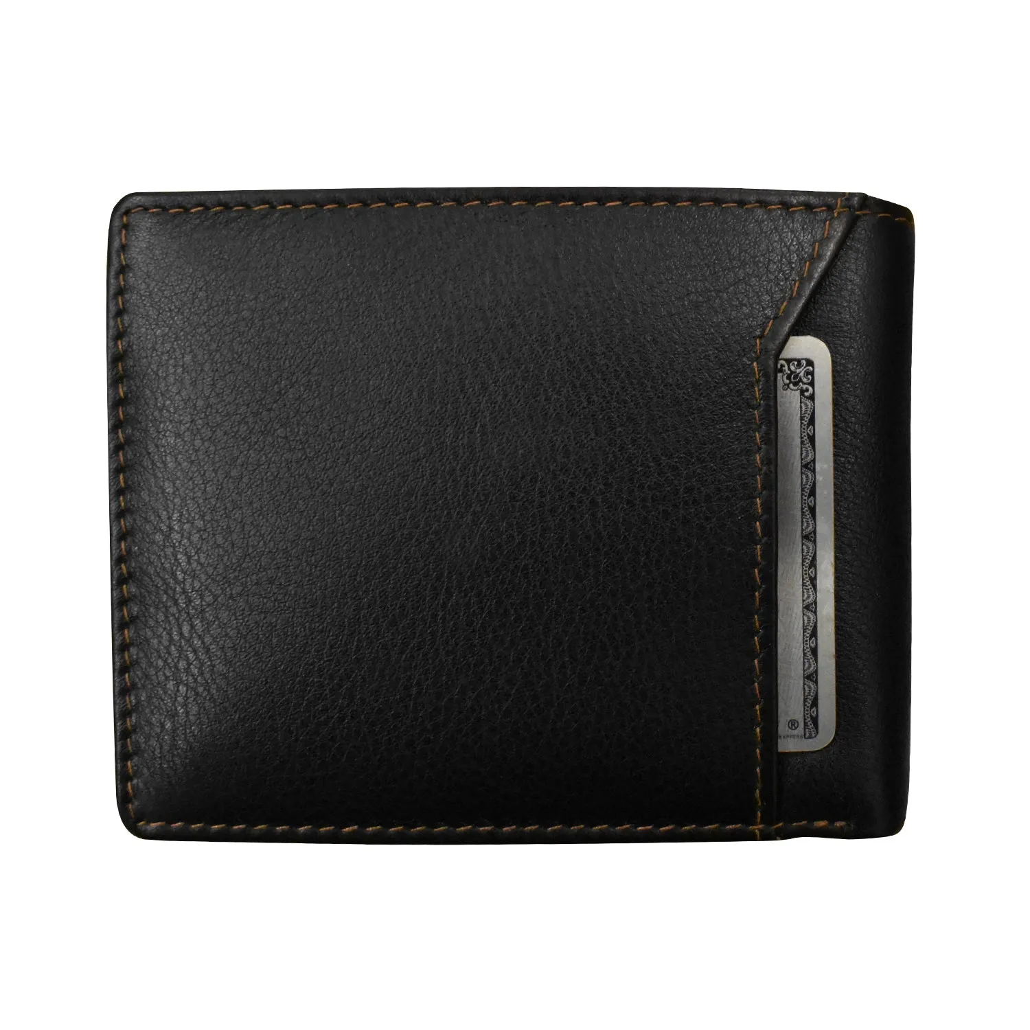 Men's Bifold Wallet with Back Slip Pocket