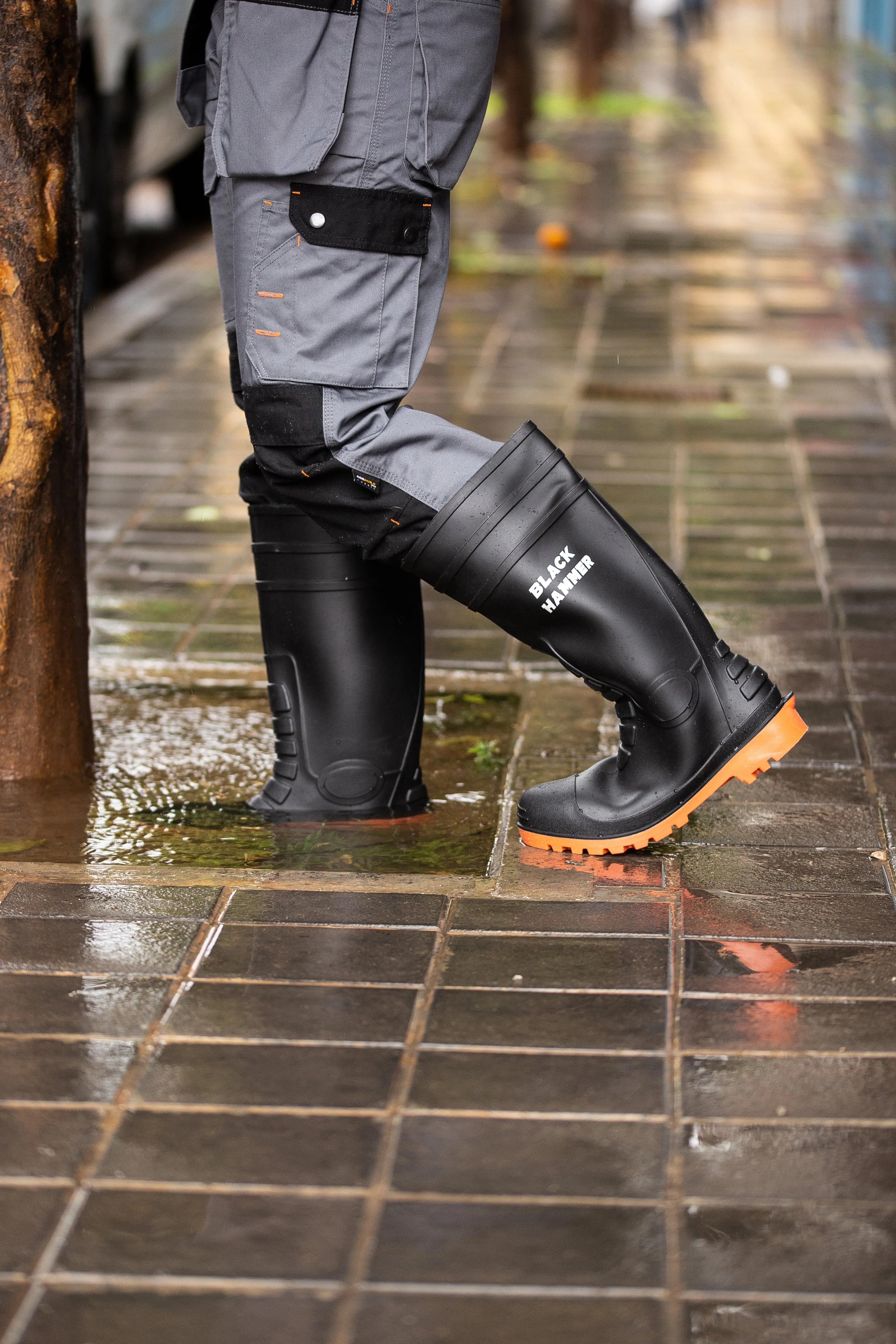 Men's Durable Safety Wellington Boots