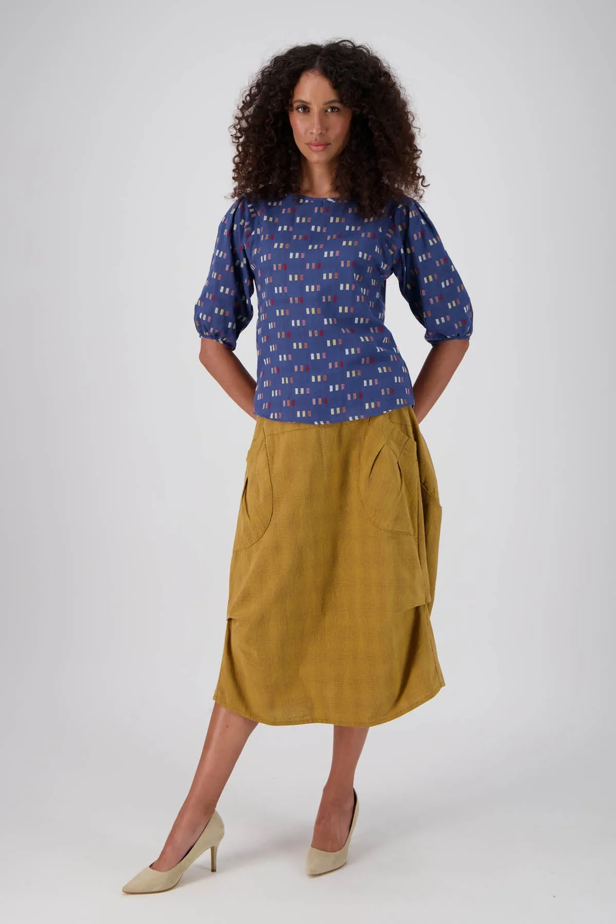 Milwaukee Textured Skirt Mustard