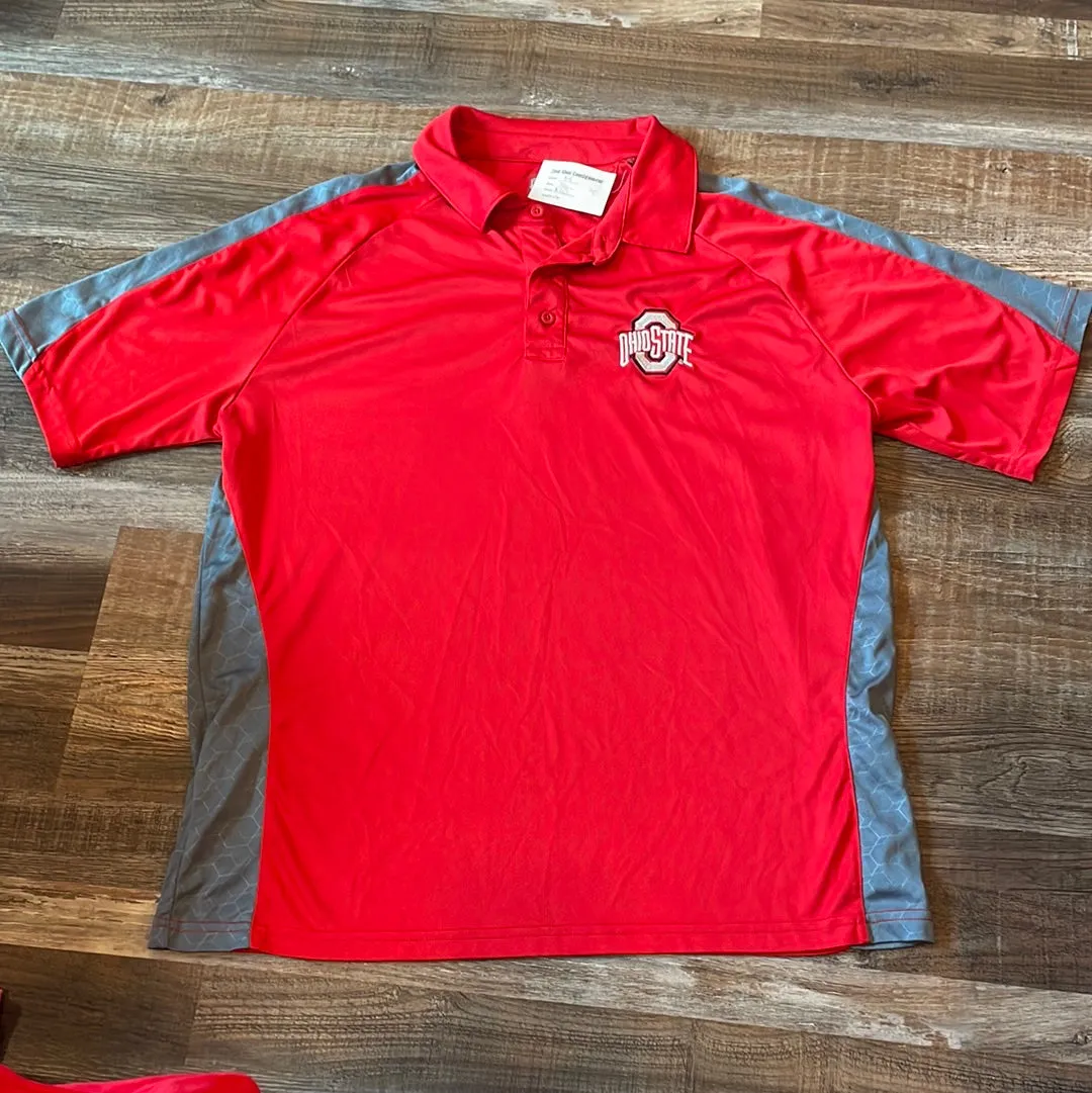 NCAA Ohio State Buckeyes Varsity Authentic Apparel mensPolo size Large