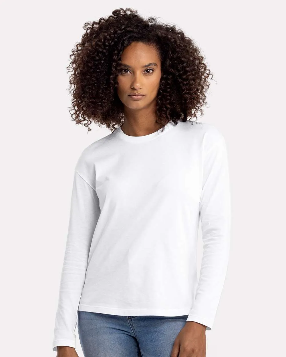 Next Level Women's Cotton Relaxed Long Sleeve T-Shirt 3911