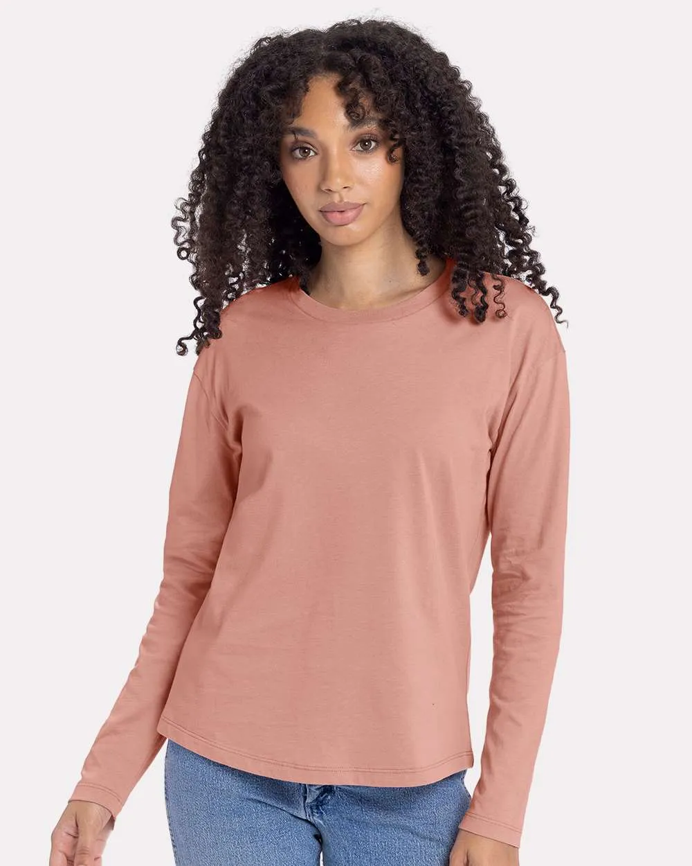 Next Level Women's Cotton Relaxed Long Sleeve T-Shirt 3911