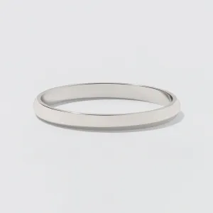 Platinum Classic Wedding Band - Polished 2mm