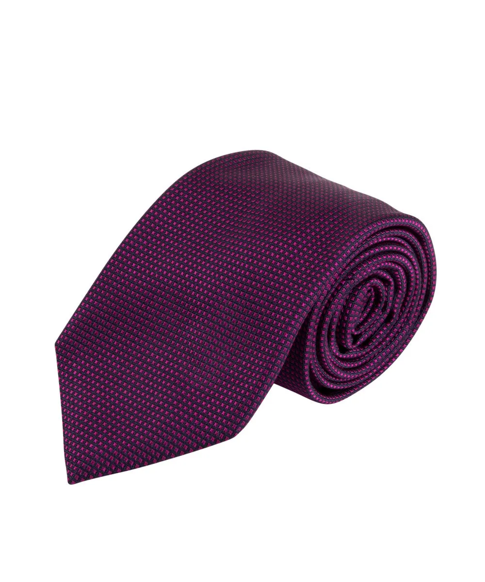 Raspberry Textured Solid Tie