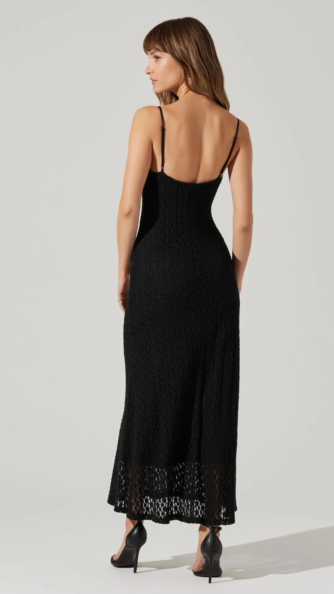 Renaisse Textured Maxi - Black