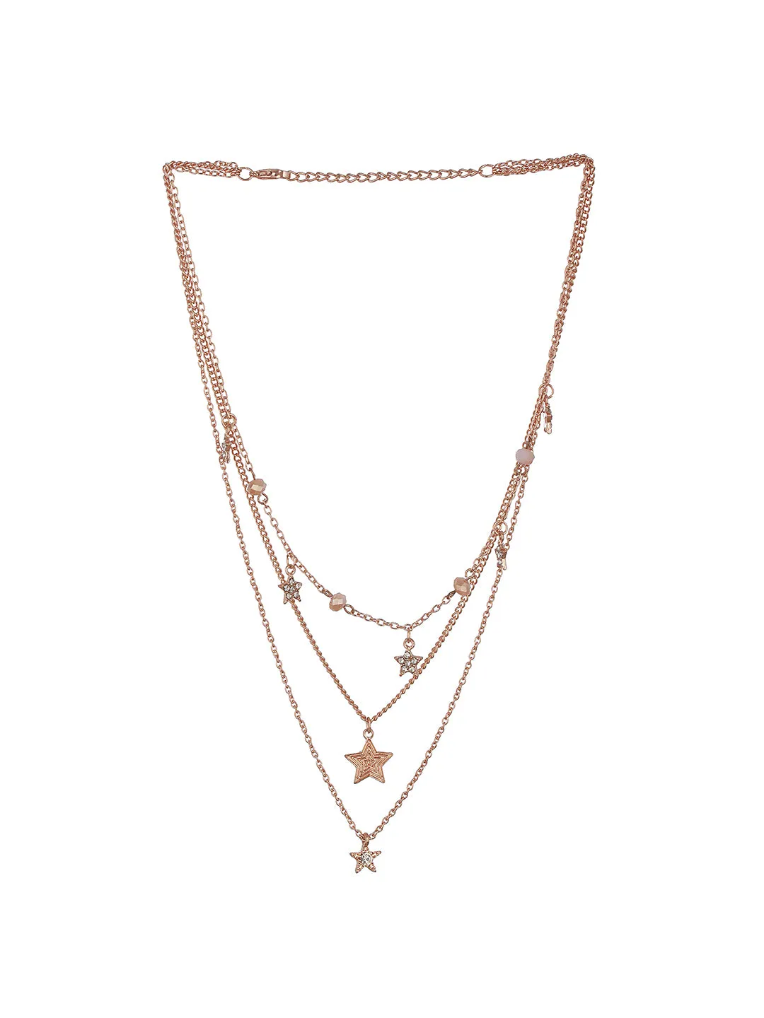 Rose Gold-Plated Layered Necklace