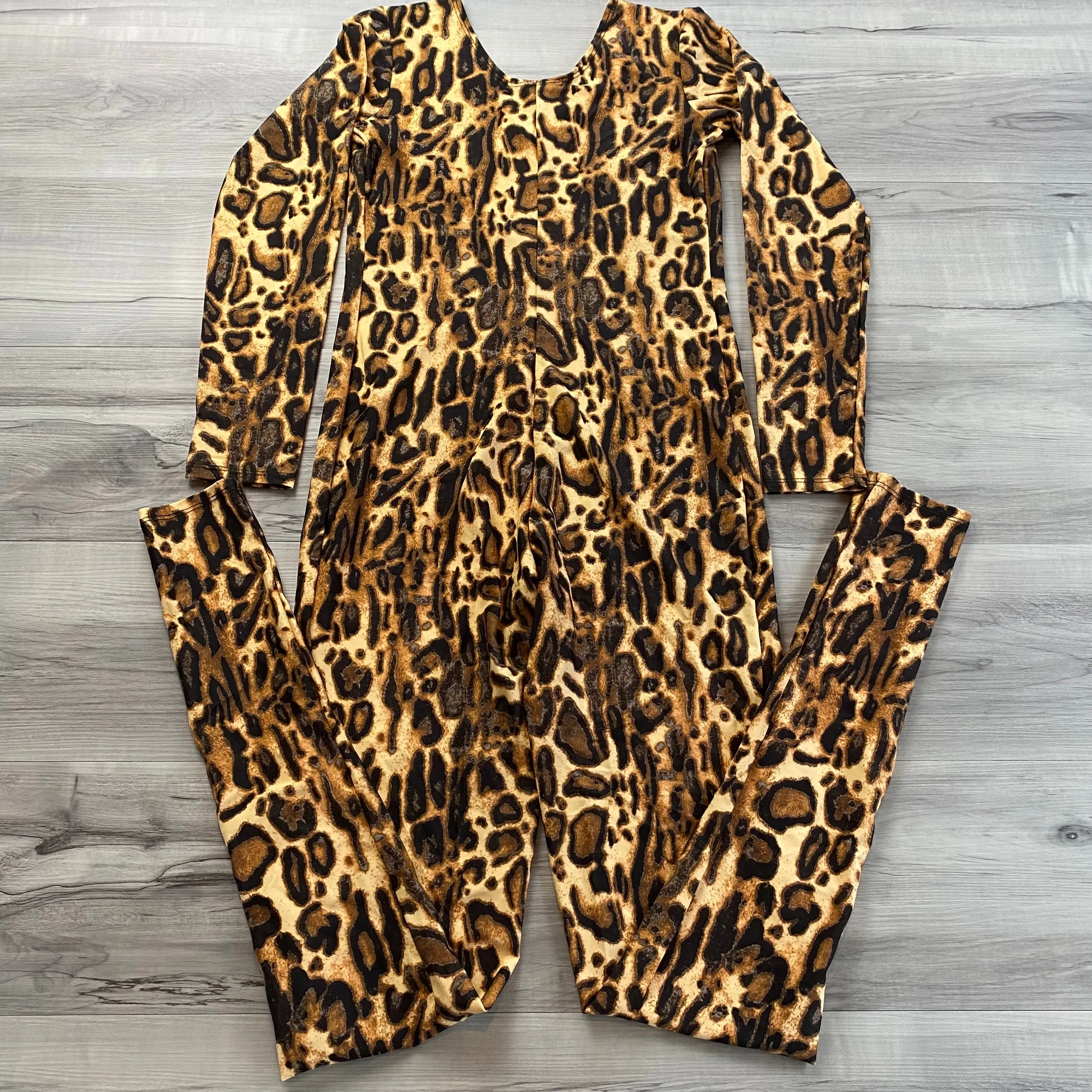 SALE - Catsuit in Leopard Animal Print Spandex