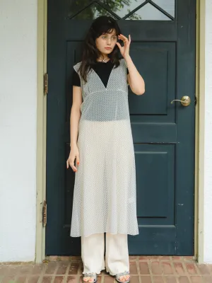 See-through Dot Layered Dress