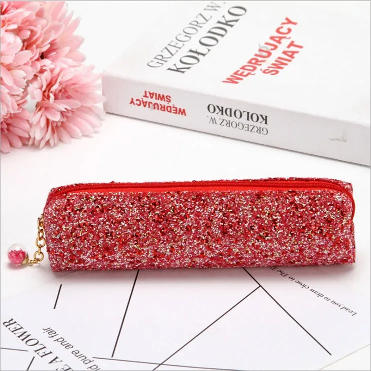 Sequins Diamond Pencil Case and Pouch