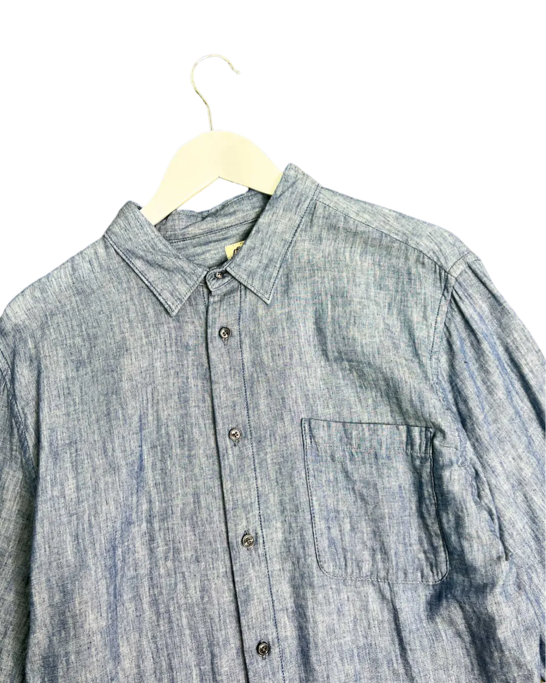 Size XL - Hiroshi Kato Chambray Button Up Shirt