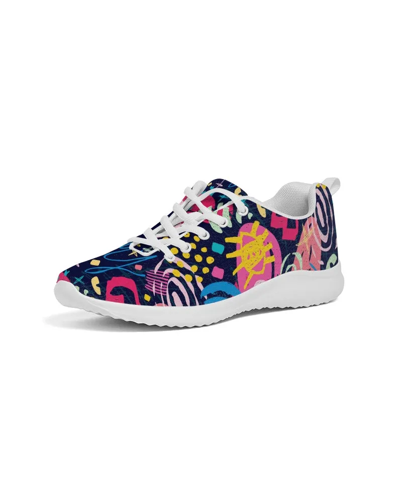 SMF Abstract Face Feminine Athletic Shoe