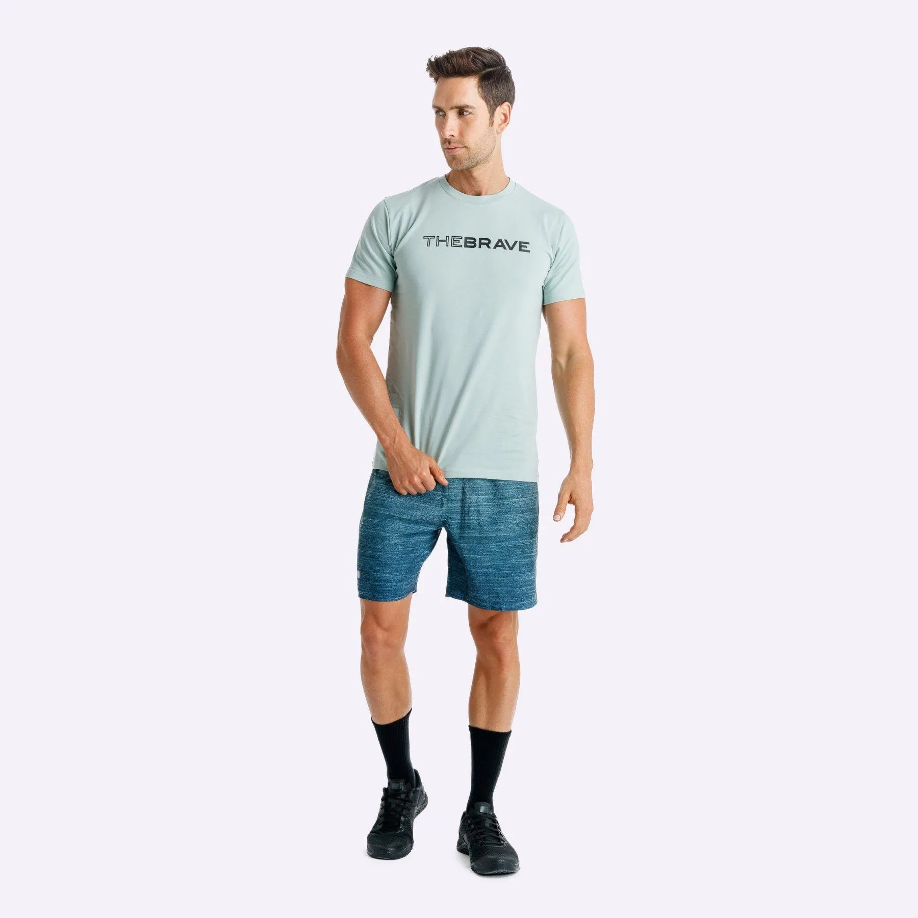 The Brave - Men's Waverider T-Shirt - Sage/Black