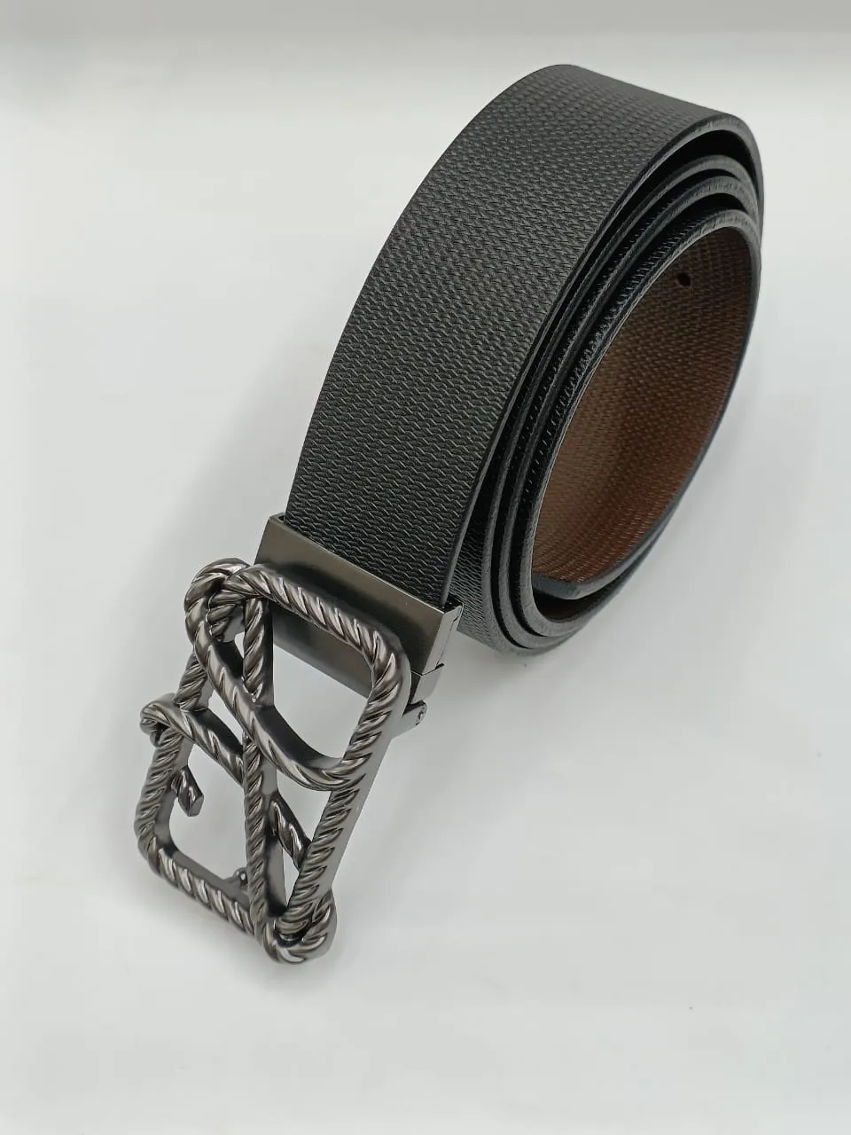 Trendy H Letter Pressing Buckle With Leather Strap -JonasParamount