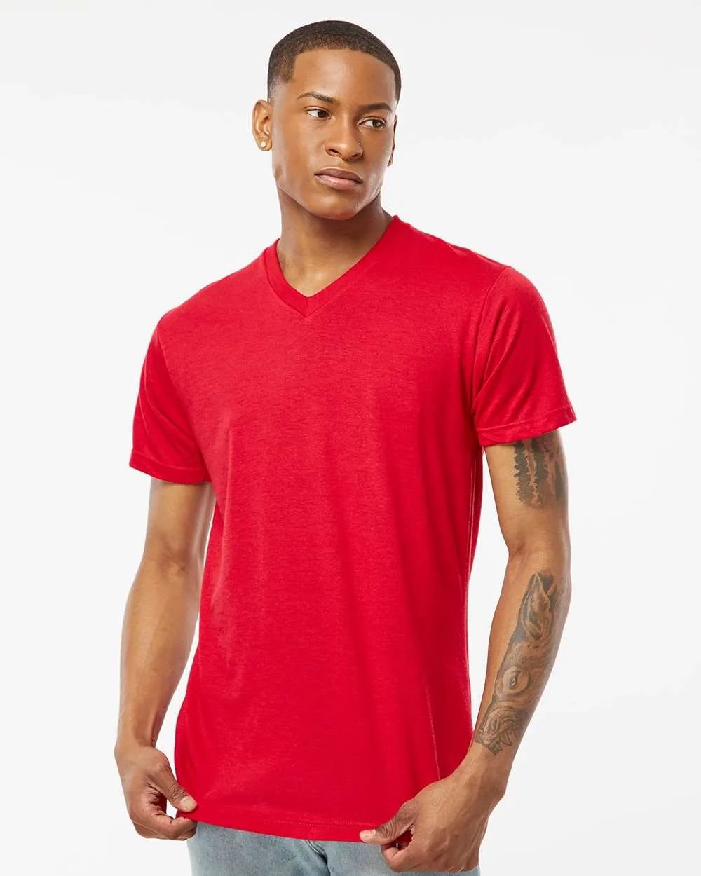 Tultex Poly-Rich V-Neck T-Shirt 207