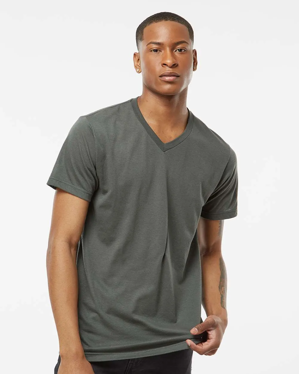 Tultex Poly-Rich V-Neck T-Shirt 207