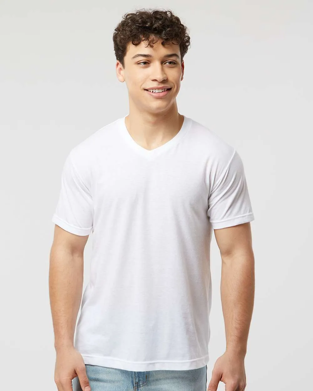 Tultex Poly-Rich V-Neck T-Shirt 207