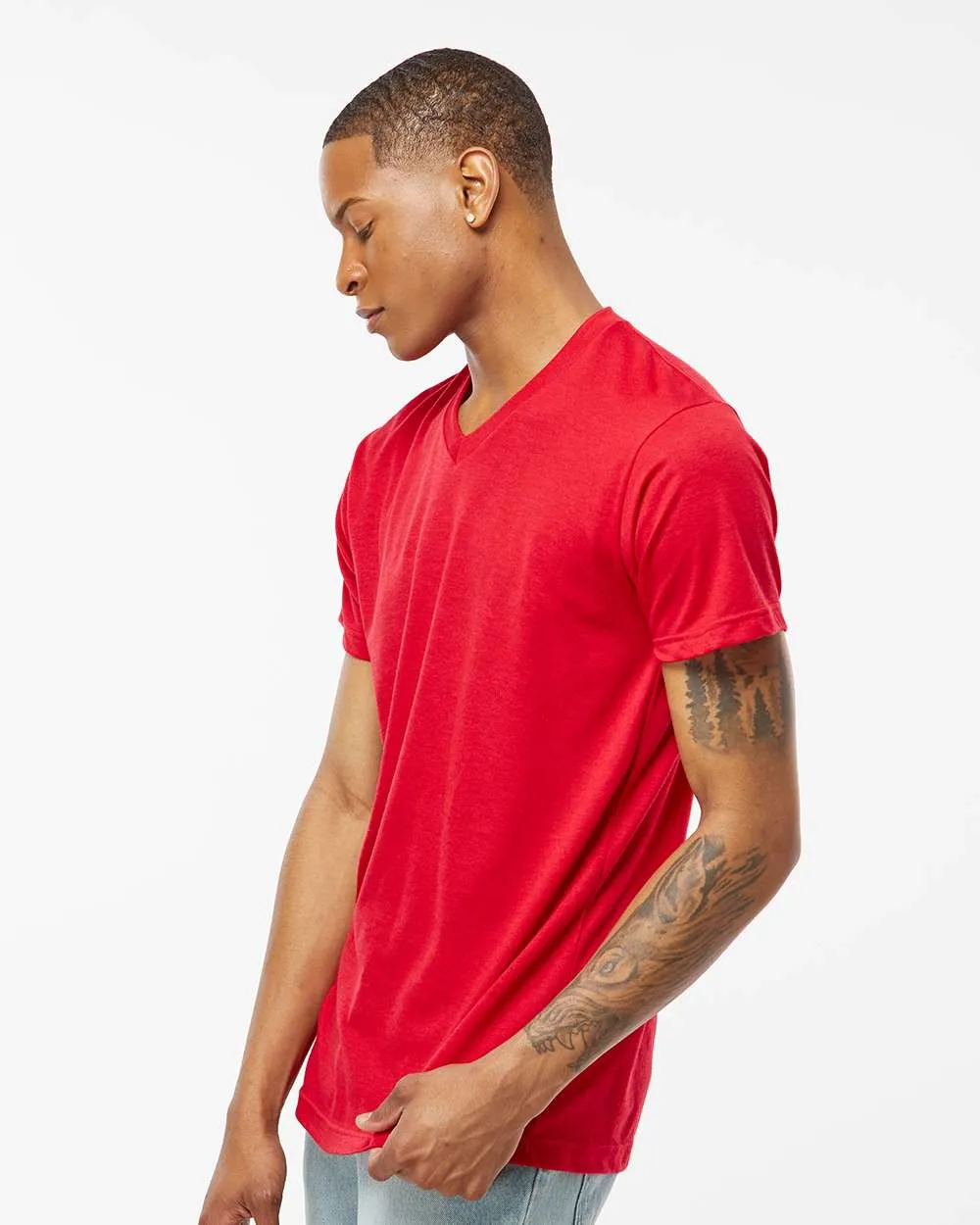 Tultex Poly-Rich V-Neck T-Shirt 207