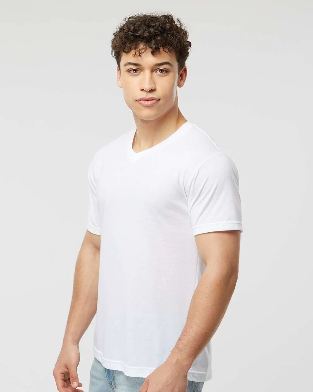 Tultex Poly-Rich V-Neck T-Shirt 207