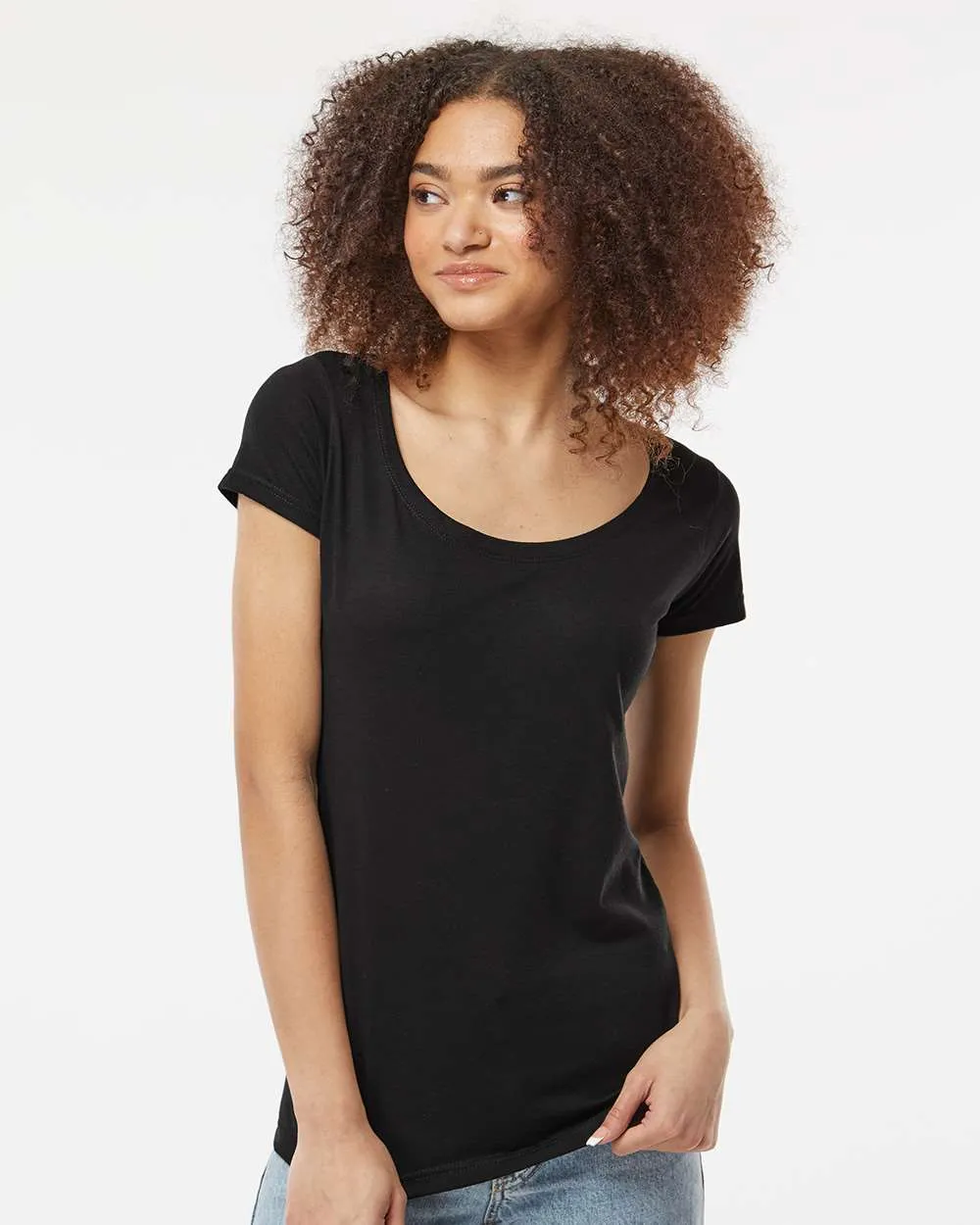 Tultex Women's Poly-Rich Scoop Neck T-Shirt 243